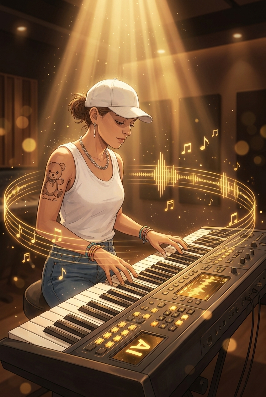 Iris Duym aan de AI-synthesizer