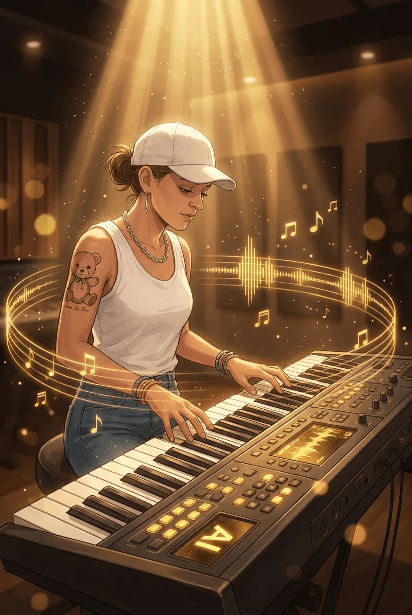 Iris Duym aan de AI-synthesizer